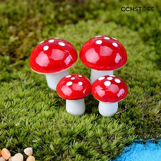 【New】20 Pcs Miniature Mushroom Garden Pot Ornament Gardening DIY Mini Decor