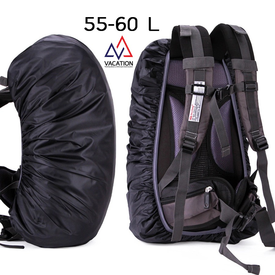 VACATION ผ้าคลุมกระเป๋าเป้กันฝน 70L กันน้ำ คลุมเป้เดินป่า Backpack Rain Cover