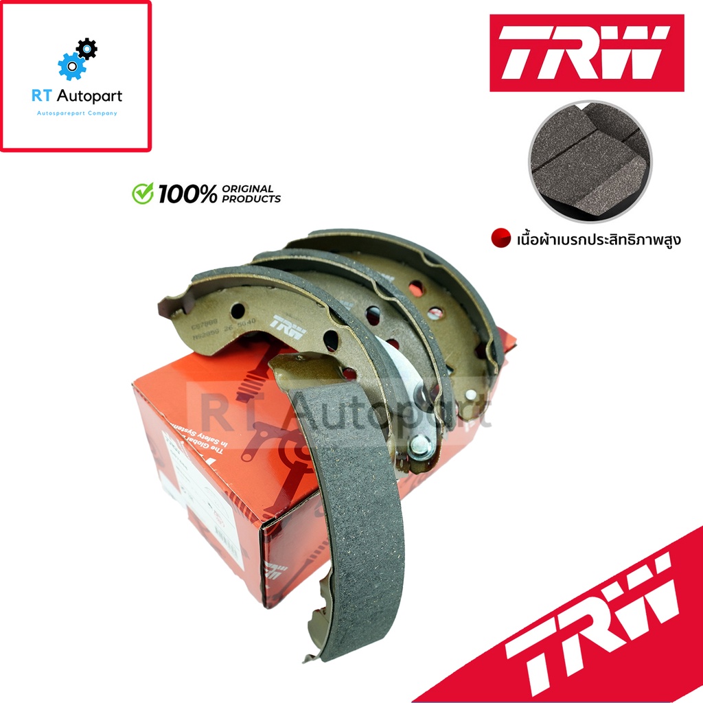 TRW ผ้าดรัมเบรคหลัง Nissan Almera เครื่อง1.2 Note ปี12-19 / ผ้าเบรค ผ้าเบรค / GS7888