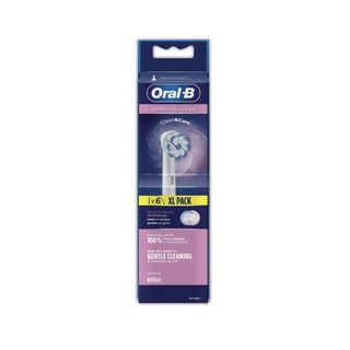 ORAL-B ออรัล-บี Sensitive Clean หัวแปรงสีฟันไฟฟ้าทดแทน 6 แพ็ค (XL-PACK)