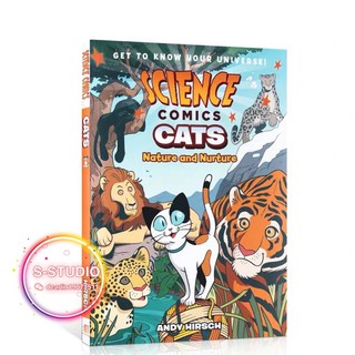 Science Comics Cats: Nature and Nurture เวอร์ชั่นล่าสุดพร้อมส่งหนังสือการ์ตูนแนววิทยาศาสตร์ กระดาษมันอย่างดี Best STEM