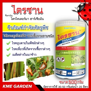 ♻️ชีวภัณฑ์♻️ ไตรซาน เชื้อรา ไตรโคเดอร์ม่า ฮาร์เซียนัม ขนาด 500 กรัม ใช้ควบคุมโรคพืช ซึ่งมีสาเหตุจากเชื้อราหลายชนิด