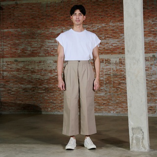 JAXJOEY : กางเกงlสแล็คขากว้าง : WIDE LEG ANKLE PANTS