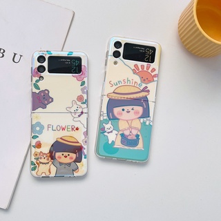 เคสโทรศัพท์มือถือ ป้องกันกระแทก ลายการ์ตูนเพชร รวมทุกอย่าง สําหรับ Samsung Galaxy Z Flip3