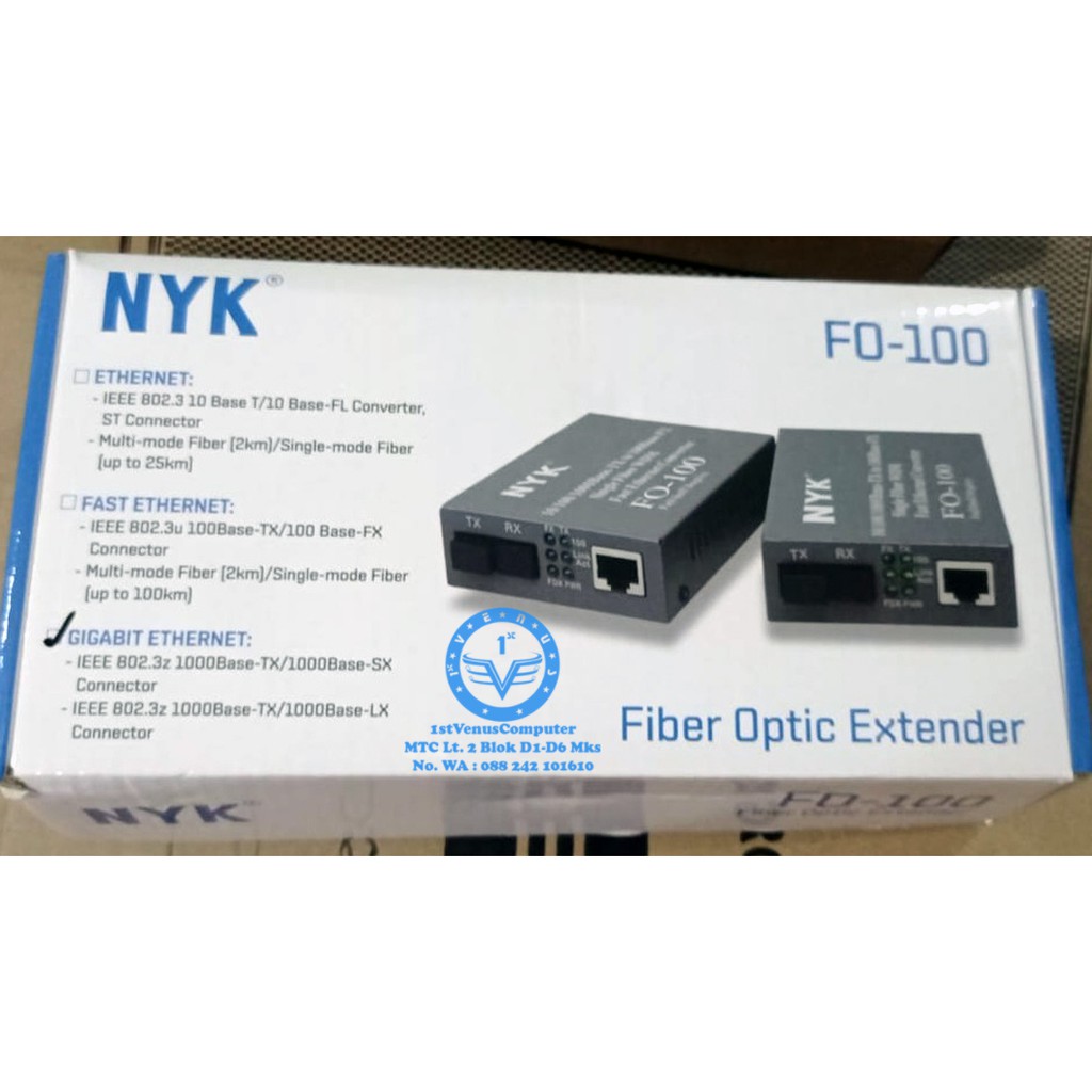 GIGABIT FD-100 FIBER OPTIC TO LAN CONVERTER