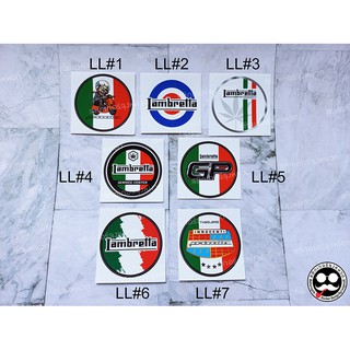 สติกเกอร์ "Sticker" PVC กันน้ำ ติดรถแลมเบรตต้า lambretta