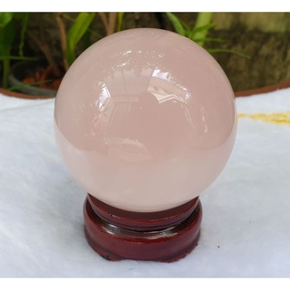 โรสควอทซ์ หินโรส ลูกบอลหินโรสควอทซ์ หินคริสตัลโรสควอทซ์ Rose Quartz Ball  หินความรัก หินสีชมพู