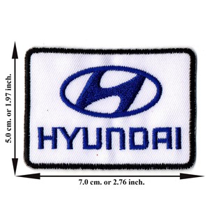 ตัดรีด ตัวรีดติดเสื้อ อาร์มปัก ติดเสื้อปัก ปักเสื้อ DIYลาย HYUNDAI1