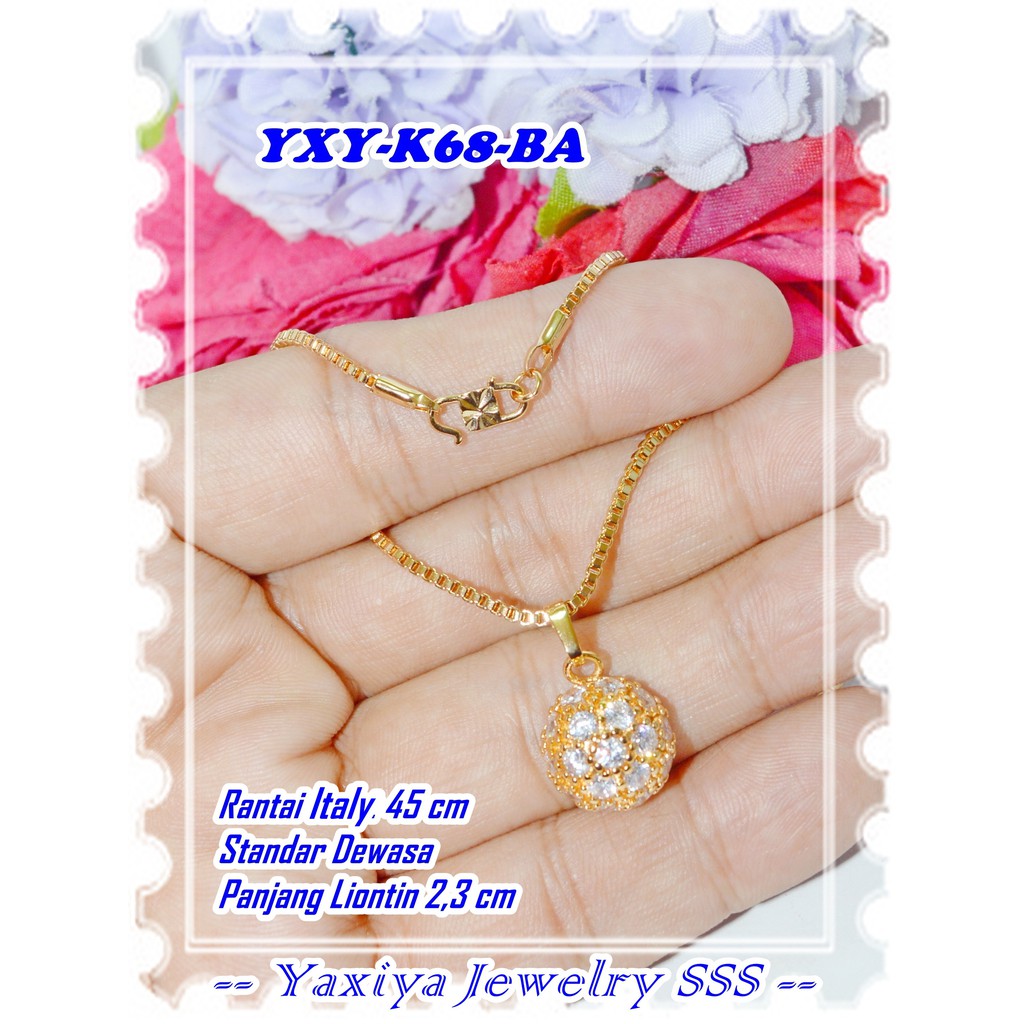 สร้อยคอชุบทอง 18K ยี่ห้อ Yaxiya ของแท้ YXY-K68-BA Gold