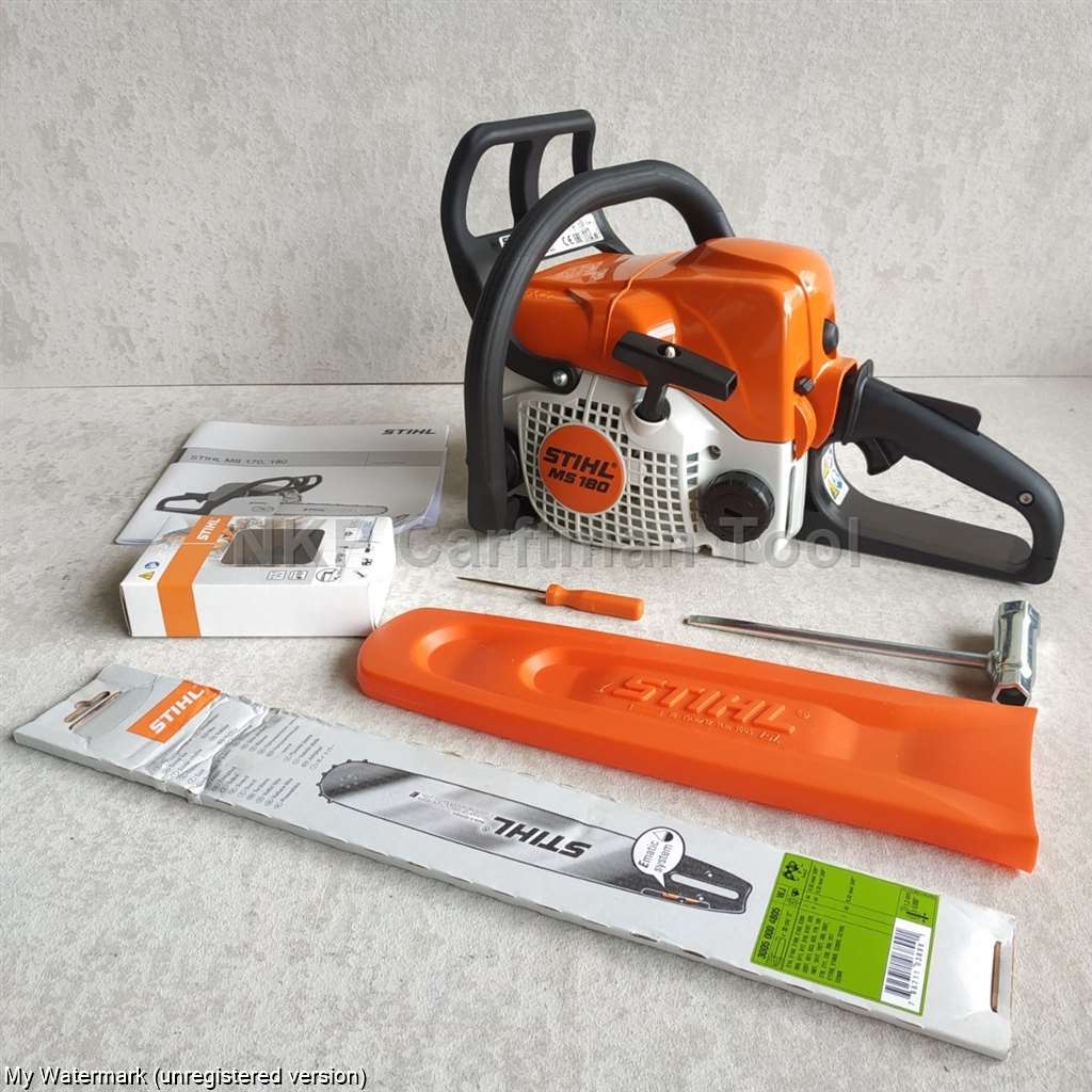 [ของแท้ 💯 %] เลื่อยยนต์ STIHL รุ่น MS180 กำลัง 2.0 แรงม้า แถมบาร์ 11.5 นิ้วพร้อมโซ่แท้ 100%
