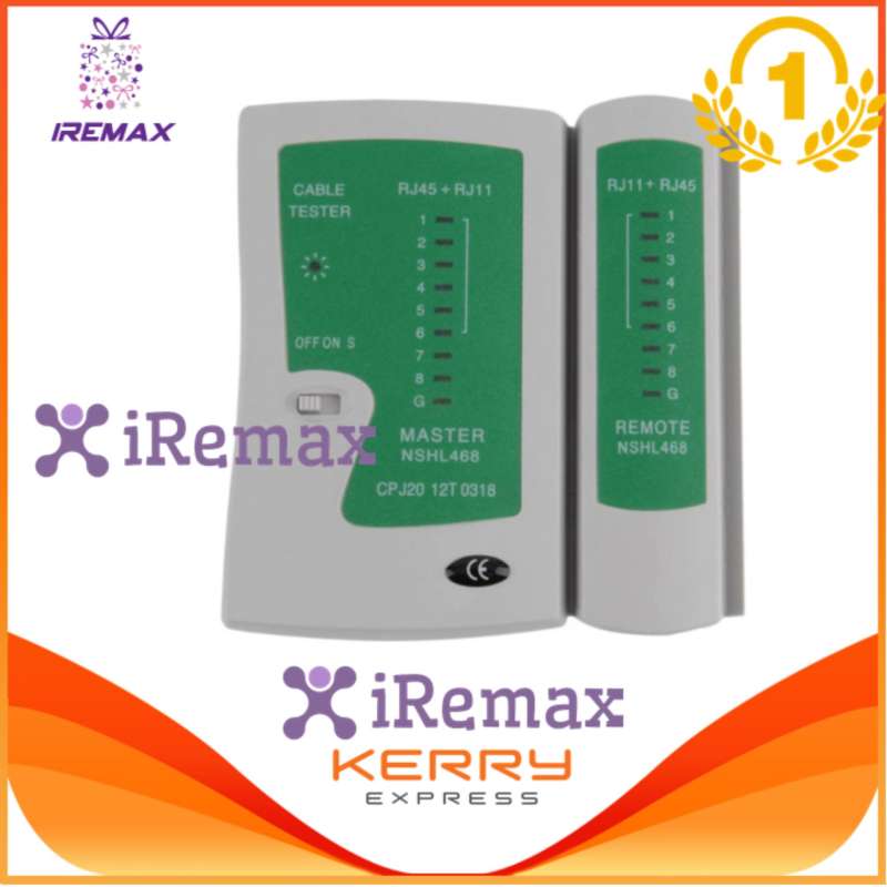 iremax อุปกรณ์ทดสอบสัญญาณสาย Lan/สายโทรศัพท์ Cable Tester ที่เช็คสายแลน