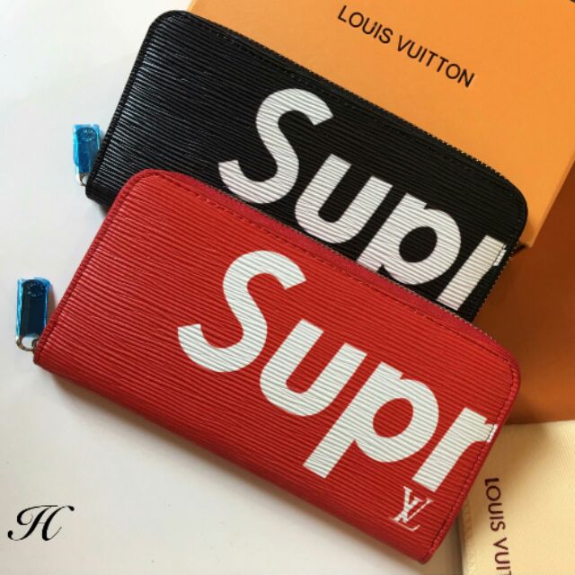 กระเป๋าสตางค์ยาว ซิปรอบ LV(supreme)