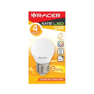 Therichbuyer  หลอดไฟ LED 4 วัตต์ Warm White RACER รุ่น KATIE LED G45 BULB