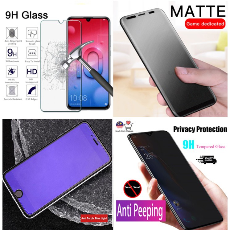 ใช่ระดับความสูง 1 2 3 4 HD Clear/Blueray / Privacy HD / Matte Tempered Glass Alcatel M631 M631Y M651