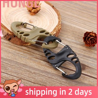 Honglai★  Climbing Hook S Type Carabiner Dual Buckle Keychain Mini Carabiner Buckle