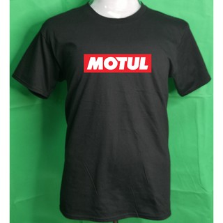 เสื้อยืด คอกลม พิมพ์ลาย MOTUL OIL