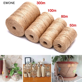 Ewone เชือกปอกระสอบ ผ้าลินินธรรมชาติ Diy สําหรับตกแต่งงานหัตถกรรม