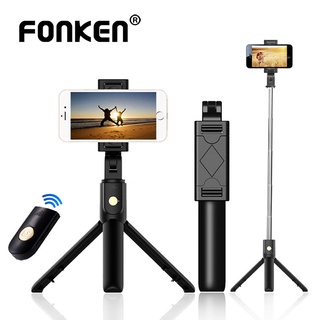 Fonken K07 3 In 1 ไม้เซลฟี่บลูทูธไร้สายสําหรับ Android/Huawei