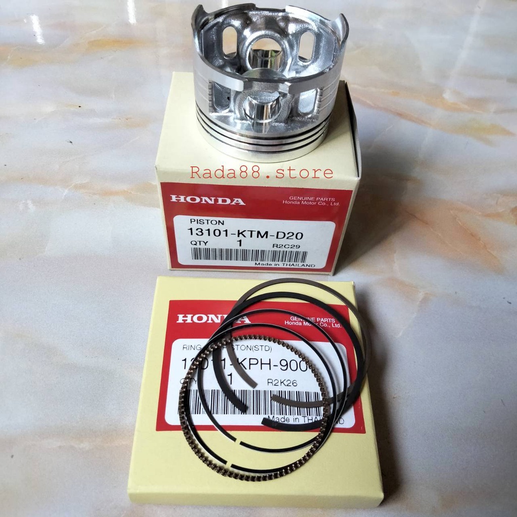 ลูกสูบ+แหวน 5 วง ฮอนด้าHonda เวฟ125, WAVE 125X (เก่า) รหัส 13101-KTM-D20/305 มี 5 ขนาด STD./0.25/0.5