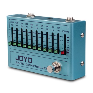 Joyo R-12 บอร์ดเหยียบ ควบคุมอีควอไลเซอร์ 31.25Hz เป็น 16Khz True Bypass 10-Band EQ