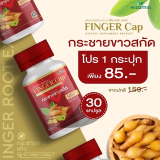 กระชายขาวสกัด บรรจุแคปซูล ผสมมะขามป้อม FINGER-CAP (ฟีงเกอะ แคป) 1 กระปุก 30 แคปซูล ทานได้ 1 เดือน