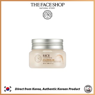 THE FACE SHOP RICE &amp; CERAMIDE MOISTURIZING CREAM 50ml *ORIGINAL KOREA*