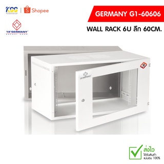 19” GERMAN WALL RACK รุ่น G1-60606 ตู้เก็บอุปกรณ์ ขนาด 6U ลึก 60CM.