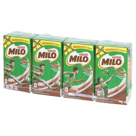 ถูกที่สุด✅  ไมโล แอคทีฟ-โก ผลิตภัณฑ์นมคืนรูปพร้อมดื่ม ยูเอชที รสช็อกโกแลตมอลต์ 125มล. x 4 กล่อง Milo Active-Go UHT Recom