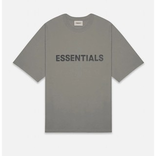 เสื้อยืดผ้าฝ้ายพิมพ์ลายคลาสสิกเสื้อยืด FOG Essentials SS20 Charcoal