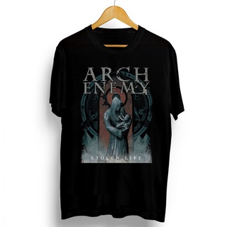 เสื้อยืดแขนสั้น พิมพ์ลายโลโก้วงร็อค Music Theme Arch Enemy Melody Metal สีดํา แฟชั่นฤดูร้อน สําหรับผู้ชาย 2 ชิ้น