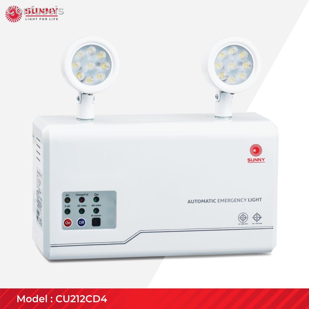 🐝คุณภาพสูง🐝✽SUNNY Emergency Light โคมไฟฉุกเฉิน รุ่น CU212CD4 LED 12W สำรองไฟได้นาน 4 ชม. |แจ้งเตือนให้ชาร์ทแบตเตอรี่ด้