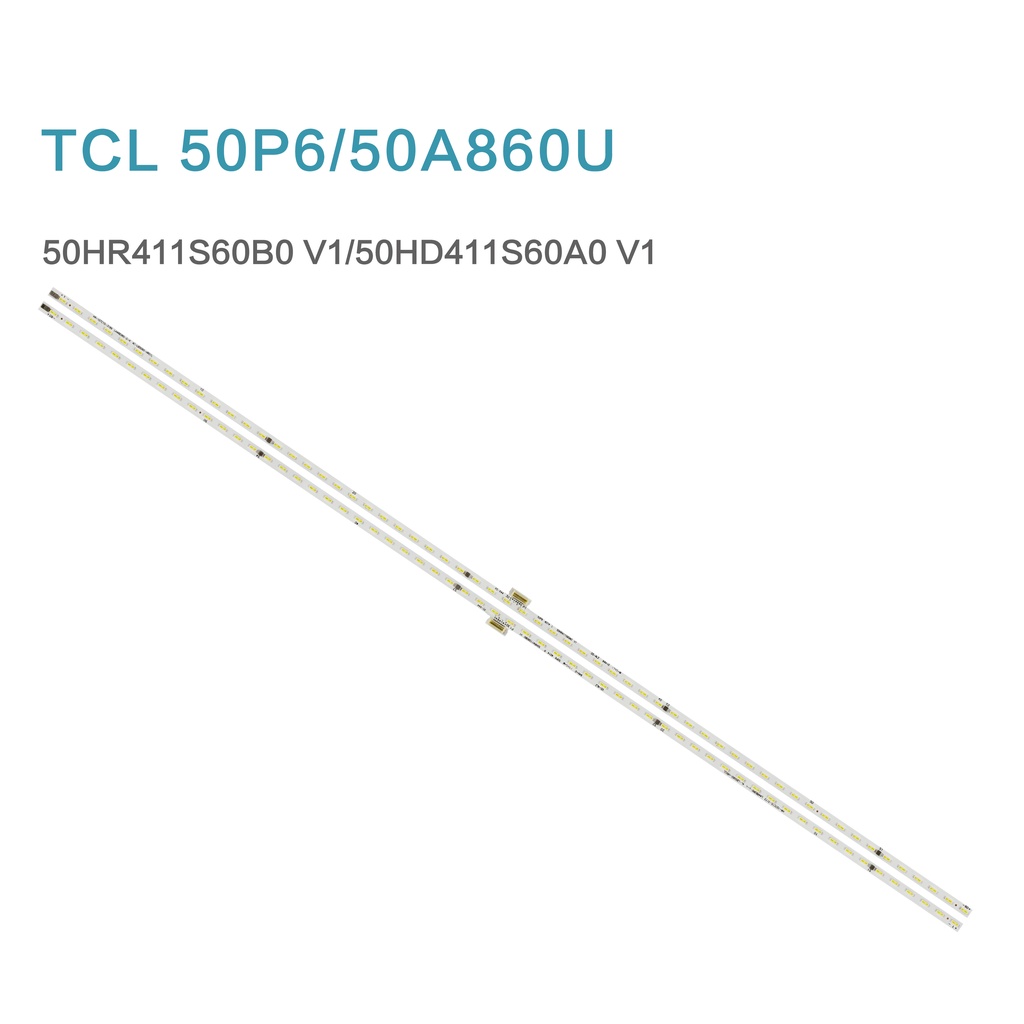 2 ชิ้น/เซ็ต led backlight strip สําหรับ TCL 50P6 50A860U light bar 50HR411S60B0 V1 50HD411S60A0 V1