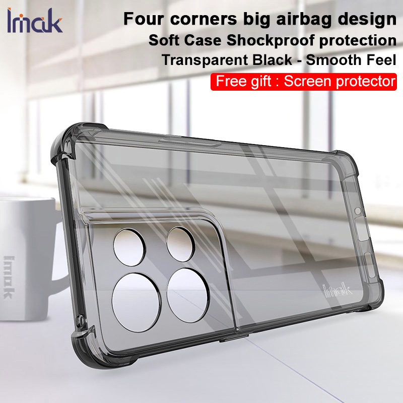 ของแท้ Imak for Oppo Reno 8 Pro Plus 5G กันกระแทก ใส นิ่ม TPU เคส for Oppo Reno8 5G ใส ซิลิโคน ฝาหลัง ฟิล์มหน้าจอ