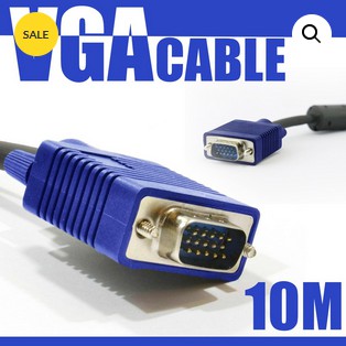ลดราคา สายจอ 10เมตร Super VGA RGB Projector/LCD/LED Cable 3+6 Cable 10 M #สินค้าเพิ่มเติม สายต่อจอ Monitor แปรงไฟฟ้า สายpower ac สาย HDMI
