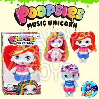 ม้ายูนิคอร์น POOPSIES MUSIC UNICORN ของเล่นม้ายูนิคอร์น  กดปุ่ม มีเสียง หวีผมได้ มี 3 เเบบ สินค้าเป็นสุ่ม