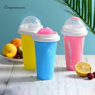 Hightechworld Squeeze Homemade Cup Quick Frozen Slushy Shake Ice Cream Maker Magic Bottle