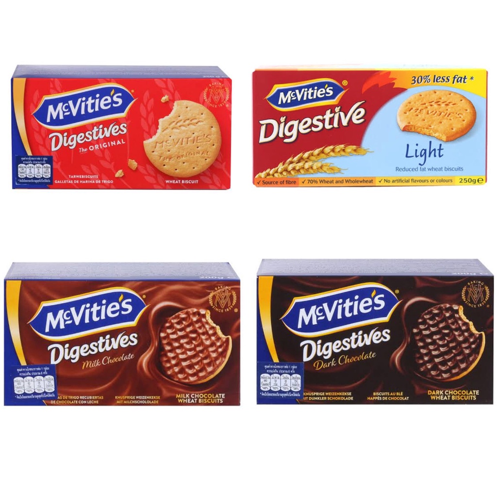 McVitie's Digestive Biscuit บิสกิตข้าวสาลี นำเข้าจากประเทศอังกฤษ
