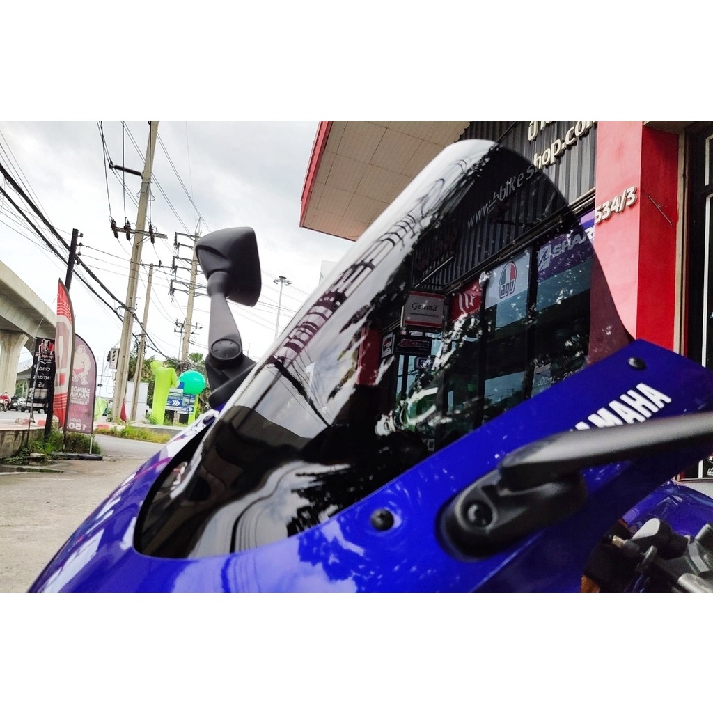 ชิวหน้าตรงรุ่น[R3 2019]ทรงโหนก อคิลิคดำ ชิวแต่ง อะคริลิค ดำ