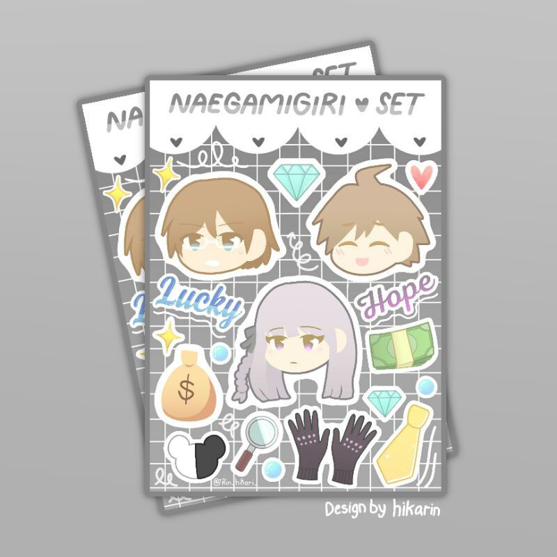 แผ่นสติ๊กเกอร์ Danganronpa | ชุดนาเนกามิกิริ | Kyoko kirigiri makoto naegi byakuya togami อะนิเมะเกม