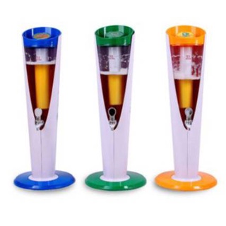 ทาวเวอร์ ทาวเวอร์เบียร์ 3ลิตร มีไฟ LED เบียร์ทาวเวอร์ beertower หลอดกดเบียร์ มีกระบอกใส่น้ำแข็ง🌺🌺พร้อมส่งจ้า🌺🌺🌺