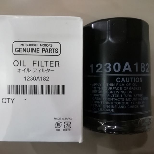 MITSUBISHI TRITON 2.4 NEW OIL FILTER 1230A182