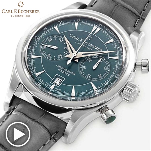 ใหม่ นาฬิกาข้อมือ สายหนัง สไตล์คลาสสิก สําหรับผู้ชาย Carl F. Bucherer นาฬิกาข้อมือโครโนกราฟ หรูหรา ส