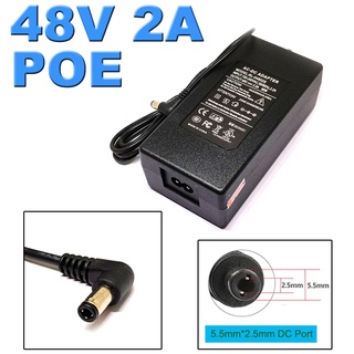 DC 48V 2A POE Power Supply Adapter Charger 48 V Volt For CCTV Security Surveillance NVR POE Injector Ethernet IP Camera.