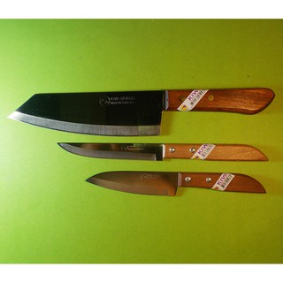 มีดทำครัวปลายแหลมกีวี Kiwi ชุด 3 อัน No. 503 501 173 ใบมีดสแตนเลสไม่เป็นสนิม คมทน Cooking Knife Kitchen Knives Stailness