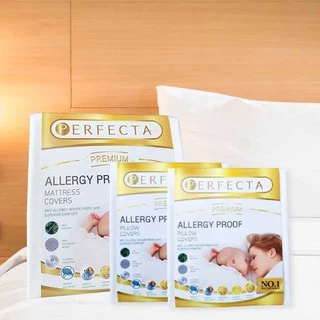 ชุดผ้าปูที่นอนกันไรฝุ่น 6 ฟุต (King set) Perfecta รุ่นPremium ผ้าปูกันไรฝุ่น ส่งไว กันไรฝุ่นได้จริง