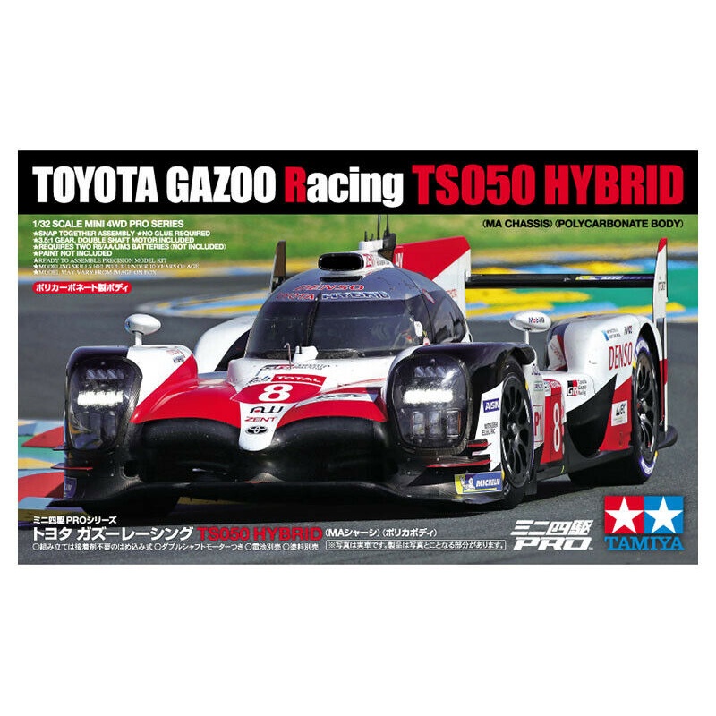 พลาสติก โมเดล ประกอบ TAMIYA Mini 4WD TOYOTA GAZOO Racing TS050 HYBRID (MA CHASIS) (POLYCARBONATE BOD