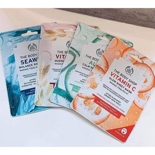พร้อมส่ง the body shop sheet mask 18ml มีหลายสูตร