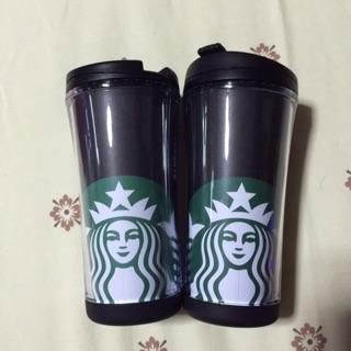 [ของแท้] แก้ว starbucks สีดำ ใบเล็ก ขนาด  8 ออนซ์