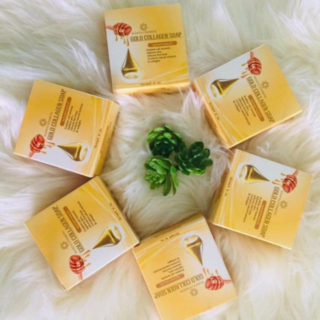 สบู่คอลาเจนทองคำ collagen gold soap
