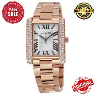 นาฬิกาข้อมือ MICHAEL KORS MK 3255 Emery White Dial Rose Gold-tone Stainless Steel Ladies Watch